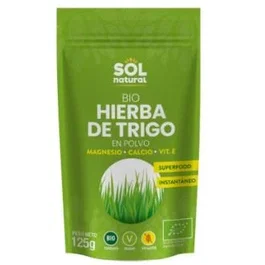 SOLNATURAL Herbe de blé biologique en poudre 125g