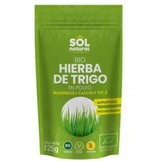 Solnatural Poudre de Jus d'Herbe de Blé Bio Vegan 125g Solnatural Poudre de Jus d'Herbe de Blé Bio Vegan 125g