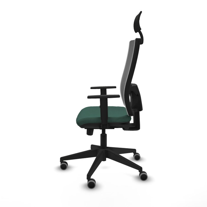 Piqueras y Crespo Chaise de Bureau 1D066G1 Vert Bouteille et Gris Piqueras y Crespo Chaise de Bureau 1D066G1 Vert Bouteille et Gris