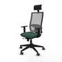 Piqueras y Crespo Chaise de Bureau 1D066G1 Vert Bouteille et Gris