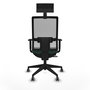 Piqueras y Crespo Chaise de Bureau 1D066G1 Vert Bouteille et Gris