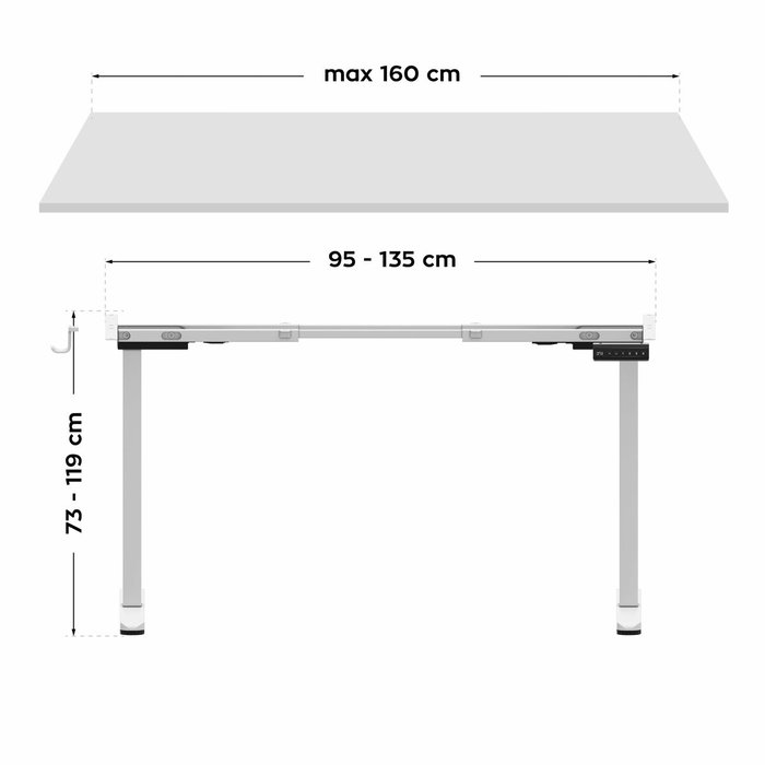 Support réglable Mark Adler MA-XENO 4.5 WHITE Blanc