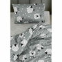 BigBuy Home Parure de couette Gris Lit king size 3 Pièces