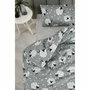 BigBuy Home Parure de couette Gris Lit king size 3 Pièces