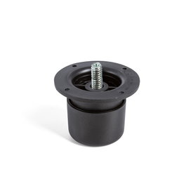 INDAUX Pied niveleur Sandy M8 noir 35-50mm