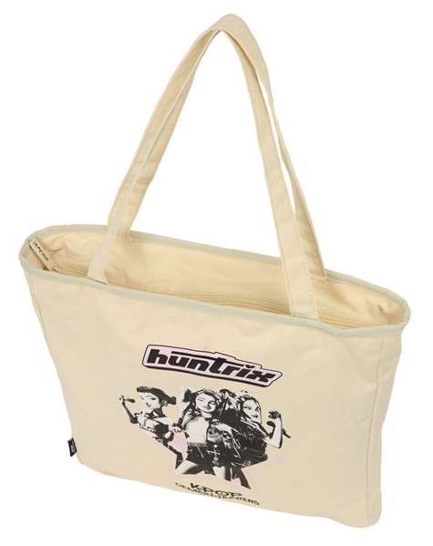 Safta Tote bag avec fermeture éclair K-pop Demon Hunters - Star 36x6,5x38cm