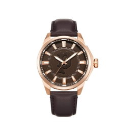Police PEWJA2204307 Montre Homme avec Bracelet en Cuir Marron
