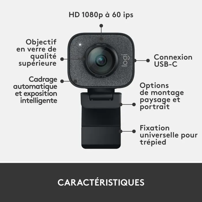 Logitech G StreamCam Webcam Full HD 1080p Graphite Logitech G StreamCam Webcam Full HD 1080p Graphite