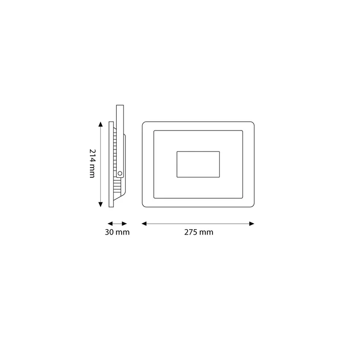 Projecteur LED 100W 10000Lm 4000K Blanco Natural IP66 Regulable