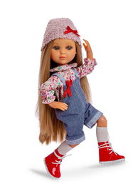 Berjuan 5820-21 - Éva Articulée, Petite Poupée Mannequin Articulée en Tenue de Denim, Âge 3 ans et plus