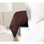 Lovely Home Lot de 2 taies de traversin 85 x 185 cm Marron Chocolat
