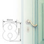 GSC Evolution Numéro de porte 8 en acier inoxydable, Titane doré