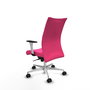 Piqueras Y Crespo Chaise de Bureau Albacete Confidente, Similpeau Rose, Mécanisme Sincro