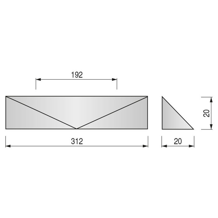 VIEFE Tirador en zamac avec finition chrome, distance entre centres 192 mm - Viefe