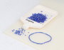 Innspiro Rocaille de verre cylindrique mini aurora boreale bleu marine 2x2mm 100g