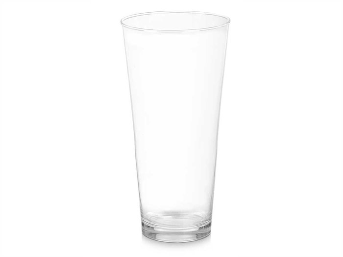 GIFTDECOR Vase en Cristal Transparent Col Conique 37cm