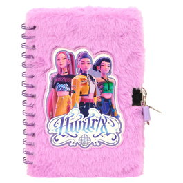 SAFTA Set Diario + Boligrafo Candado Stationery Kpop Demon Hunters