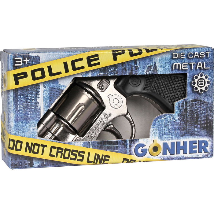 GONHER Revolver de Police Argenté 8 Coups GONHER Revolver de Police Argenté 8 Coups
