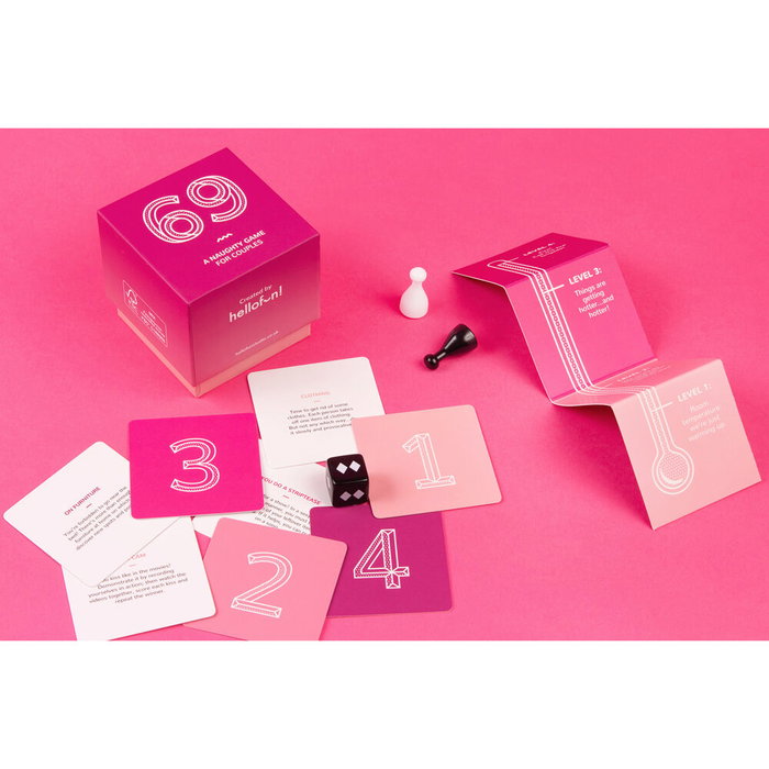 HELLOFUN! Juego 69 - Jeu intime pour couples avec 4 niveaux de défis sensuels, sans plateau de jeu requis