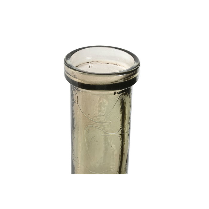Home ESPRIT Vase Taupe Cristal recyclé 26,5 x 26,5 x 75 cm