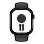 Apple Watch Series 11 GPS + Cellular 42mm Titane Ardoise et Bracelet Sport Noir M/L