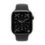 Apple Watch Series 11 GPS + Cellular 42mm Titane Ardoise et Bracelet Sport Noir M/L