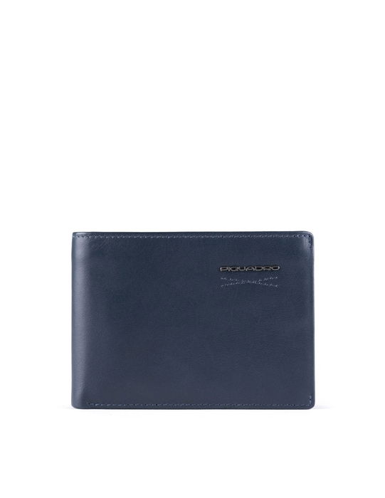 Piquadro Portefeuille pour Homme en Cuir Obidos - Porte-monnaie Bleu - Accessoire de Mode Piquadro Portefeuille pour Homme en Cuir Obidos - Porte-monnaie Bleu - Accessoire de Mode