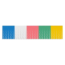 Party Products Bannière à franges multicolore en plastique, 5 m