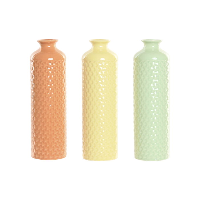 Vase Home ESPRIT Vert Beige Terre cuite Dolomite 9 x 9 x 30 cm (3 Unités) Vase Home ESPRIT Vert Beige Terre cuite Dolomite 9 x 9 x 30 cm (3 Unités)