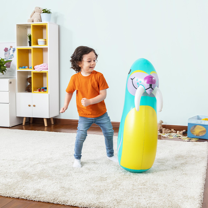 Bestway 52152 Punching Ball Gonflable Animal Couleur Assortie 89 cm +3 Ans Intérieur et Jardin