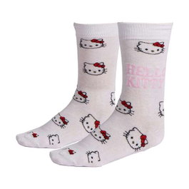 Cerdà Chaussettes Hello Kitty taille 36-43 - Blanc - Chaussettes pour adulte