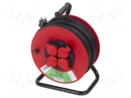 KEL Rallonge réseau H07RN-F 3G1,5mm2 50m noir à tambour