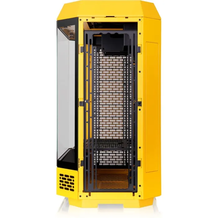 Thermaltake CA-1Z1-00M4WN-00 The Tower 600 Boîtier PC Moyen Tour ATX (sans alimentation) - 2x140mm, USB-C, Verre trempé, Jaune Bumblebee