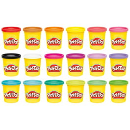 Play-Doh Hasbro G0522 Pack de 18 Pots de Pâte à Modeler Multilingue