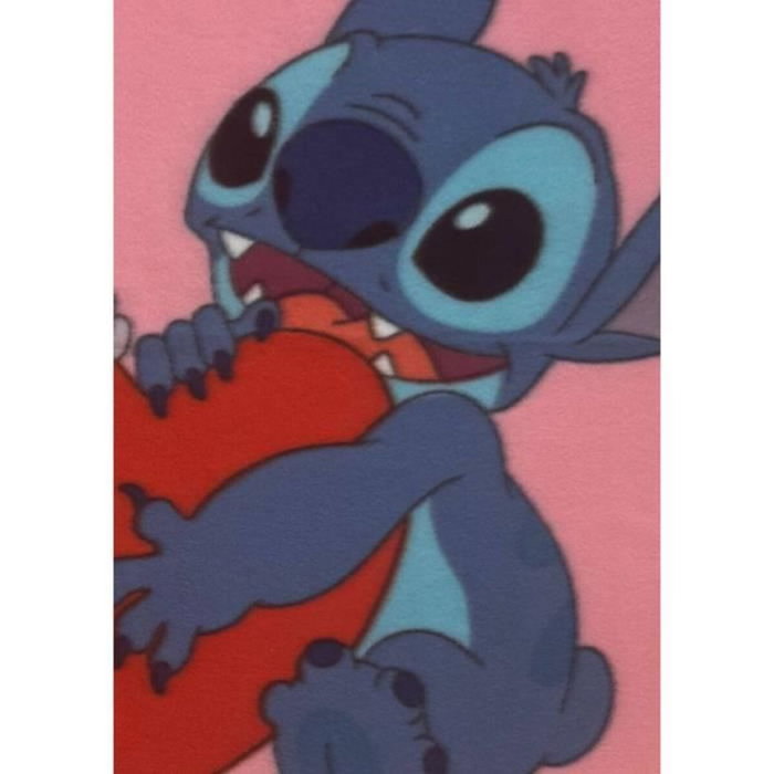 Stitch Couverture Stitch & Angel Bleu Rose Stitch Couverture Stitch & Angel Bleu Rose