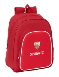 Safta Mochila Sevilla FC - Mochila imperméable pour enfant adaptée à la poussette, 28 x 34 x 10 cm
