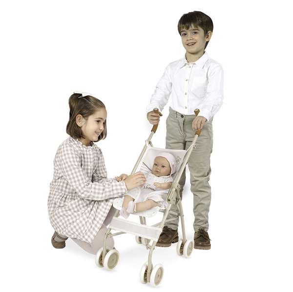 Decuevas - Chaise de poupée grande pour poupées jusqu'à 52 cm - Verona - 35x45x75 cm - Métal, plastique, polyester