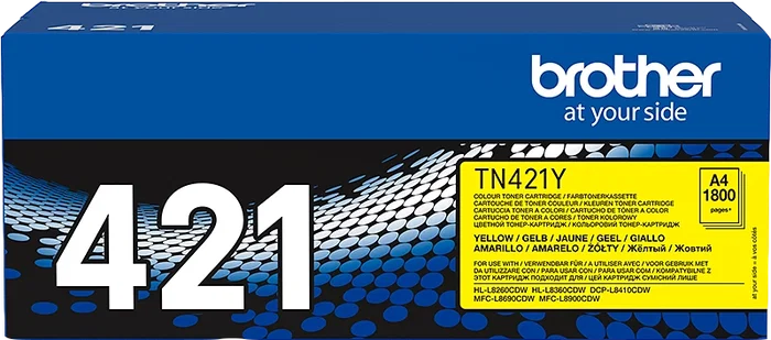 Brother TN-421Y Toner Cartouche Jaune Original 1.800 Pages TN421 - Brother TN421 Brother TN-421Y Toner Cartouche Jaune Original 1.800 Pages TN421 - Brother TN421