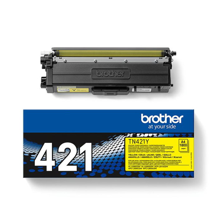 Brother TN421Y Cartouche de toner jaune TN-421 - 1800 pages