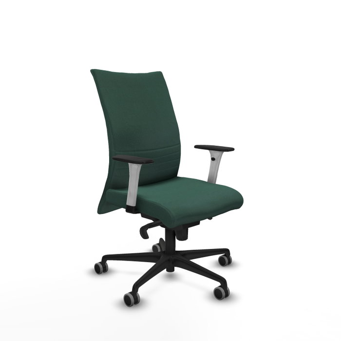 Piqueras Y Crespo Silla Albacete confidente, Vert bouteille, Mécanisme Sincro, Bras 1D, Roues 65mm Piqueras Y Crespo Silla Albacete confidente, Vert bouteille, Mécanisme Sincro, Bras 1D, Roues 65mm