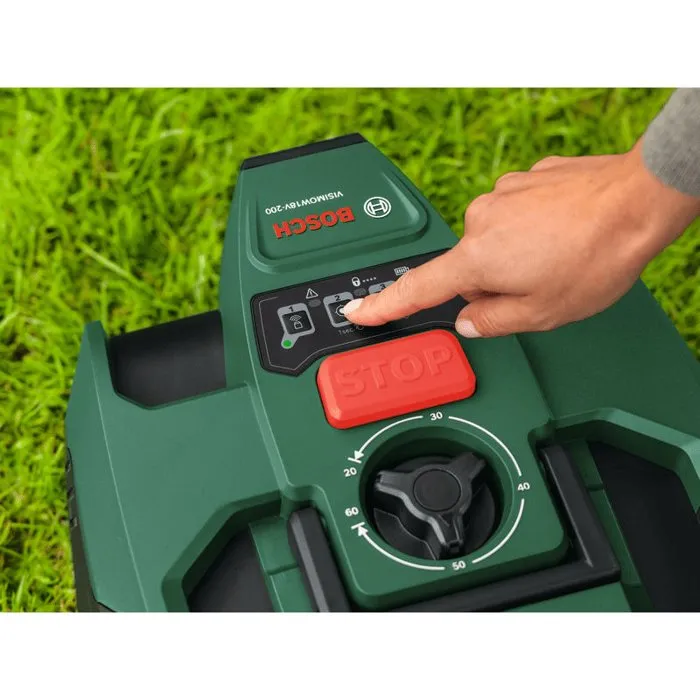 Bosch VISIMOW18V-200 Robot tondeuse autonome avec batterie 5Ah et chargeur