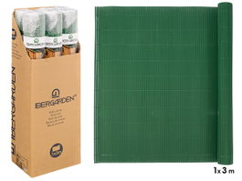 Ibergarden Rouleau de Canisse Clôture Vert PVC 300x100x0,3 cm (Set de 6)