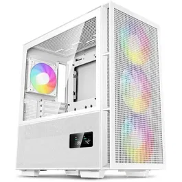 Deepcool CH560 DIGITAL - Boitier PC Blanc Moyen Tour sans Alimentation - Format E-ATX - Compatible ATX/Micro-ATX/Mini-ITX - 3 Ventilateurs ARGB 140mm et 1 ARGB 120mm