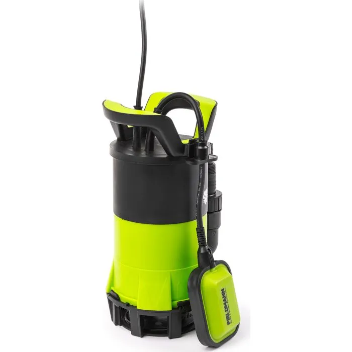 Fieldmann FVC 2004-EK Pompe submersible de puisard 400 W, débit 8000 l/h, profondeur 5 m avec interrupteur à flotteur automatique