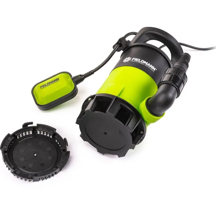 Fieldmann FVC 2004-EK Pompe submersible de puisard 400 W, débit 8000 l/h, profondeur 5 m avec interrupteur à flotteur automatique