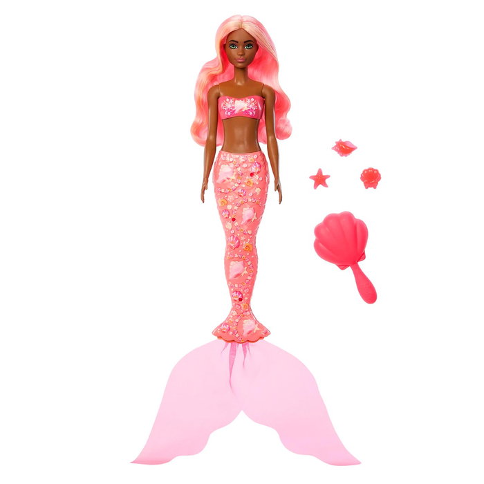 Barbie Poupée Sirène Color Reveal Assortie