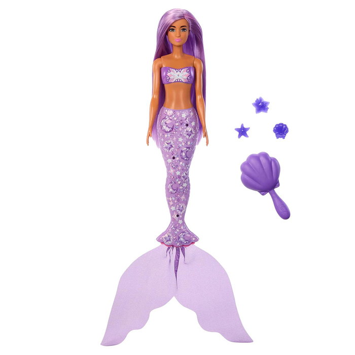 Barbie Poupée Sirène Color Reveal Assortie