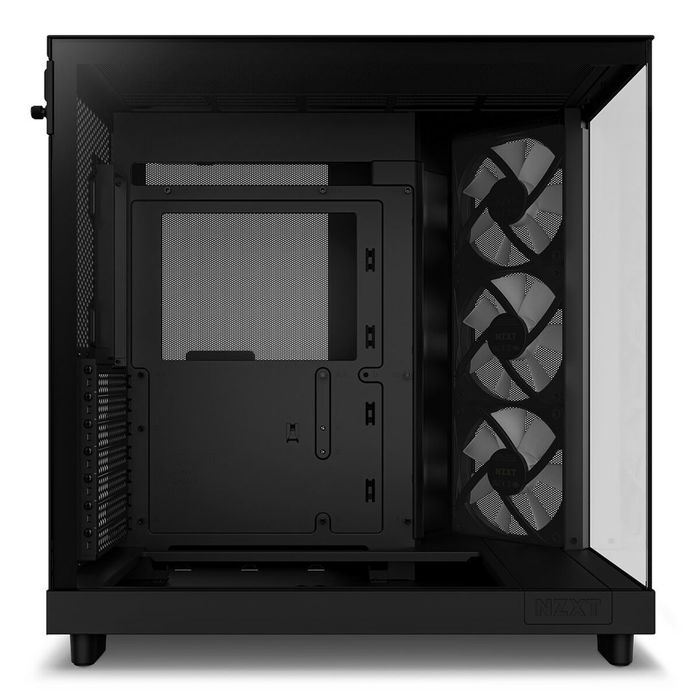 Nzxt Boîtier Moyen Tour H6 Flow RGB Double Chambre Ventilateurs Inclus Noir