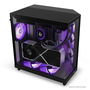 Nzxt Boîtier Moyen Tour H6 Flow RGB Double Chambre Ventilateurs Inclus Noir