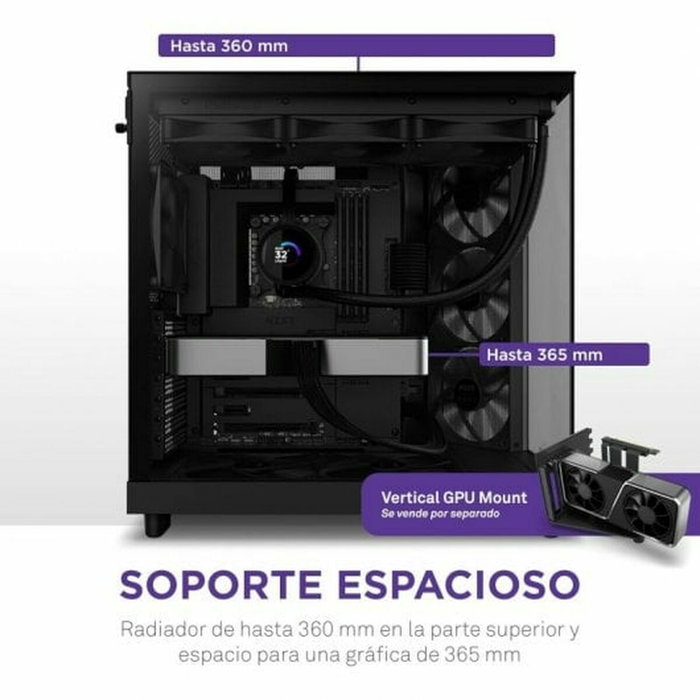 NZXT H6 Flow RGB - Boîtier moyen-tour Noir